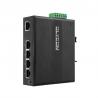 China Gigabit 5 Port Industrial Ethernet Switch Hub Support POE At / Af wholesale
