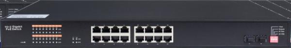 16 Port Managed PoE Switch Indoor Outdoor Waterproof Industrial Grade