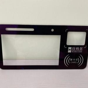 China Customized Electronic Display Glass Panel Toughened Silk Screen Glass supplier