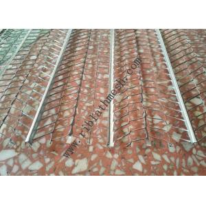 China V Type Reinforced Rib Lath Mesh , 610mm Width 0.3mm Thickness Galvanized Metal Lath supplier