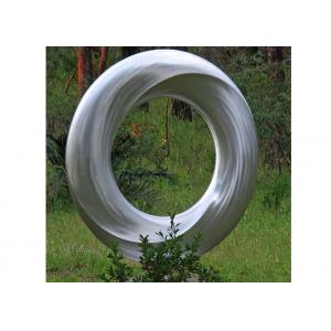 Metal Garden Stainless Steel Ring Sculpture With Regular Size 150 Tall