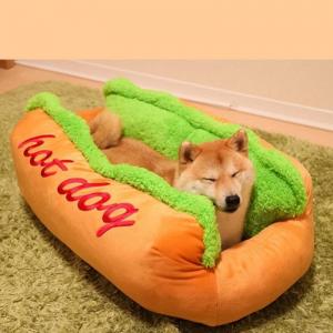 China Various Size Pet Bed Warm Soft Fiber Dog Lounger Bed Available In All Seasons supplier
