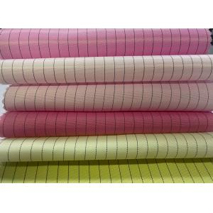 5mm/4mm Grid/Strip ESD Polyester/Cotton Electrically Conductive Fabric With 0.1s Static Decay