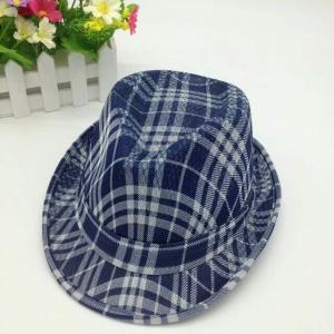 China Straw Fedora Short Broad Brimmed Hat Poly String Sweatband / Leather Belt Available supplier