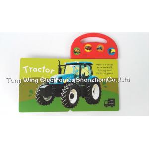 China Toy Trucks Push Button Sound Module , Indoor Kid's musical book for baby supplier