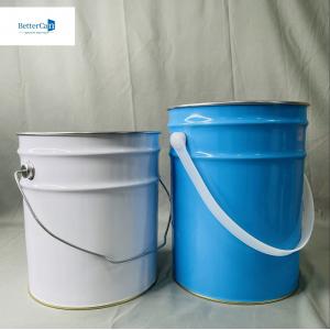 China 6.5 Liter Empty Liquid metal Can Custom 5 Liter Packaging Metal Pail Large Tin Can Recycling supplier