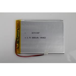 Rechargeable Lithium Polymer Battery 3.7V 3000mAh High energy density