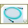 China OM3 12 Core Optical Fiber Jumper For Industrial Automation / Control Bus System wholesale