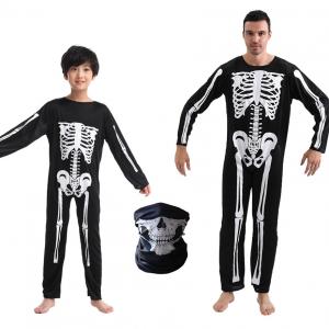 China 7 Days Sample Order Lead Time Support Skeleton Costume for Party Bone Prop Costume Set supplier