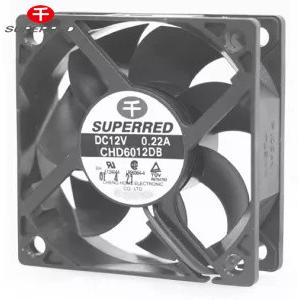 Black DC 12V Cooling Fan 60x60x20 For Disinfecting Cabinet / Warmer / Microwave