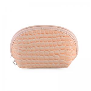 Leather Women'S Cosmetic Travel Bag Case With Compartments