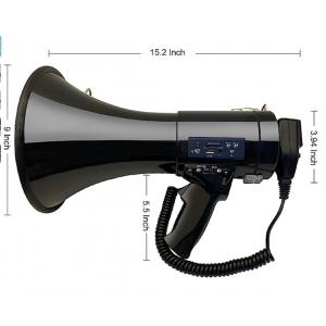 China Music 50W Portable Battery Operated Bullhorn Megaphone For Transport Co Management supplier