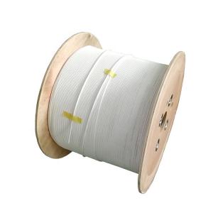 China 4 Core Single Mode White Color Fiber Optic Cable With 0.9 Buffer Fibers Inside supplier