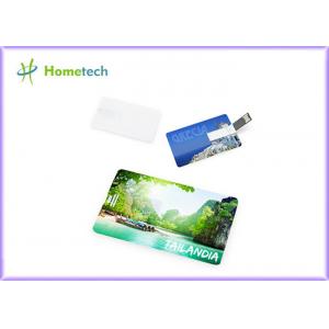 China Unique Full Color Printing Usb Plastic Card 4GB 8GB 1 Year Warranty supplier