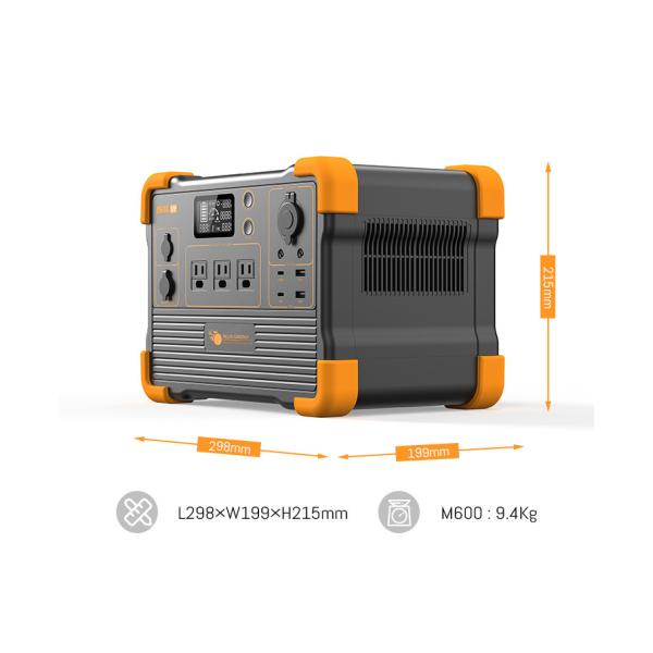 3500 Recycles 614Wh Portable Solar Generator with 300W Solar Panel and Built-In MPPT Charge Controller