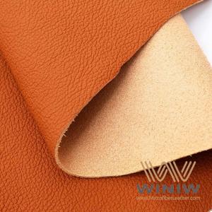 Real Orange WINIW Microfiber leather for Automotive Seat Trims Wear Resisting