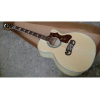 China J200 single cut acoustic guitar SJ200N electric acoustic Guitar single cutaway Acoustic black hard shell on sale