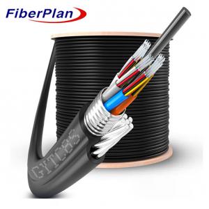 China Steel Wire Stranded Figure 8 Aerial 6 Core Armored Fiber Optic Cable GYTC8S supplier