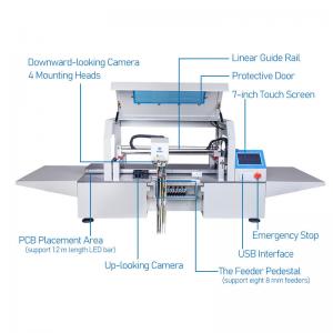 China CHM-T510LP4 Pick And Place SMT Placement Machine For 1.2m LED PCB Board supplier