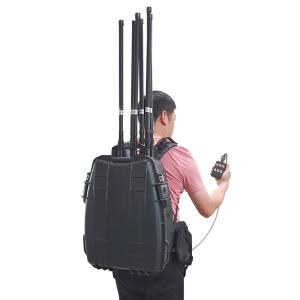 China 2000M Long Distance Glonass Galileo GPS 2.4G 5.2G 5.8G FPV Drone UAV Signals Backpack Jammer wholesale