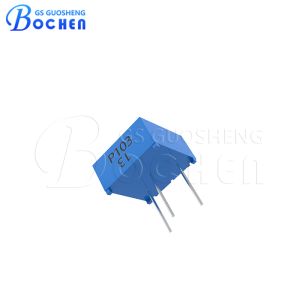 China 3362P 103 10k Trimmer Potentiometer Resistencia ajustable 1/4 ′′ Cuadrado wholesale