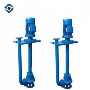Blue Heavy Duty Vertical Shaft Pump Sand Mining Pump With Support Plate
