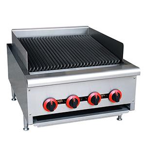 Tabletop Gas Grill 24" 4 Burners Commercial Kitchen Equipment