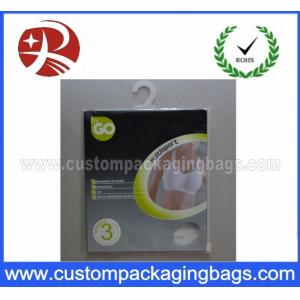 China OEM Resealable Plastic Hanger Bags With Ziplock For Llingerie supplier