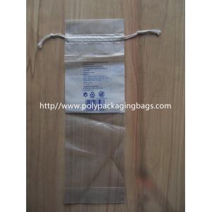 China LDPE Clear Drawstring Plastic Bags With Perforation For Cotton Wool Pads supplier