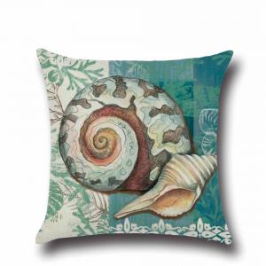 Beach Throw Pillow Covers Sea Theme Sea Horse-Seashell-Fish-Starfish Nautical Pillow Cases Home Decorative Cushion Cover