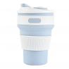 350ml Collapsible Travel Water Bottle , Silicone Collapsible Travel Cup