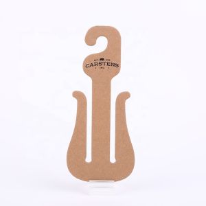 China 3mm Biodegradable Customized Sandal Paper Hanger Cardboard Hanger Hooks wholesale