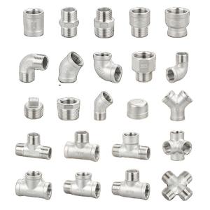 China 3/8" 1/2" 3/4" 11/4" 1" 11/2" 2" 2-1/2" 3" 4" NPT Casting Stainless Steel Pipe Fitting for High Temperature Applications wholesale
