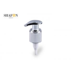 China Silver Ribbed Cosmetic Pump Dispenser Inner Spring With Petal Shape Nozzle supplier