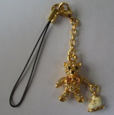 China Encanto de la correa del teléfono celular del oro antiguo/mate del latón/del hierro del chapado en oro con la correa del teléfono wholesale