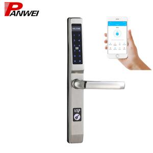 China Biometric Fingerprint Scanner Door Lock With 4 AA Alkaline Batteries supplier