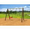 Standard Size Kindergartens Childrens Swing Set With Two Plastic Seats KP-G006