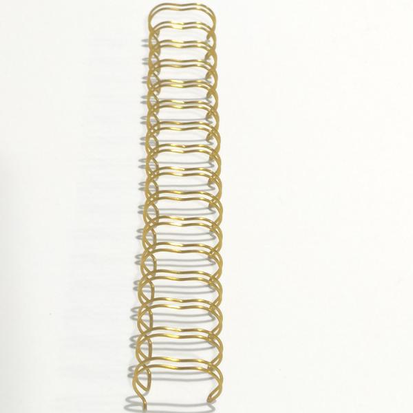5/8 Inch Golden Wiro Binding Twin Loop Wires Filament For Spiral Notebooks