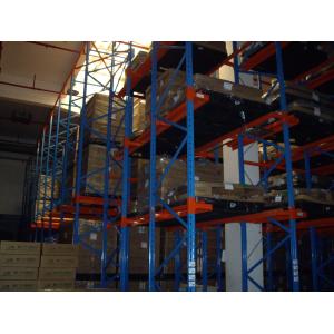 one access aisle Drive in industrial pallet racks for warehouse storage , 1500KG