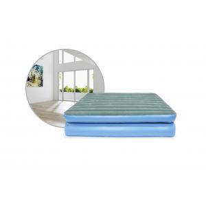 King Twin Size Blow Up Air Bed Mattress Flocked Elevated Inflatable Outdoor Furniture