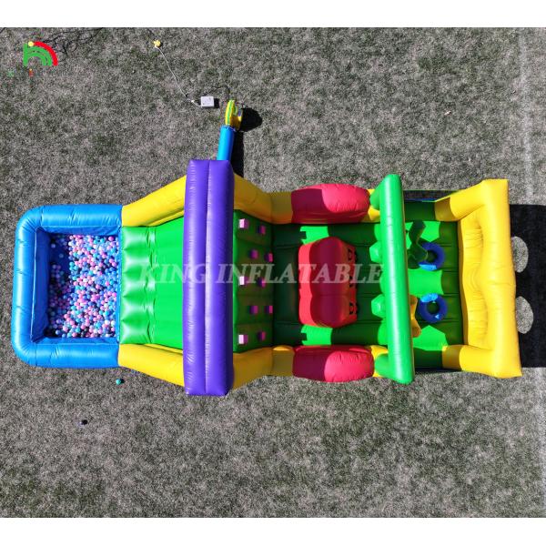 膨らませられるバウンサー コンボ障害物コース バウンサー 城 滑り台付きの家 ボールピット 登り障害物吹風機