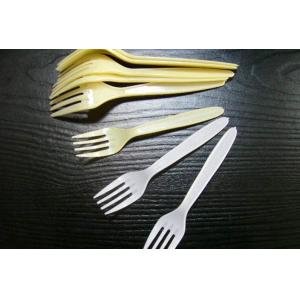 China Carton of 1000 disposable party plastic fork  beige or white color with whole sale price supplier
