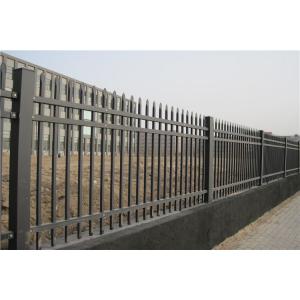 50X50mm Picket Top Tubular Steel Fence Black Or Customize