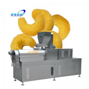 China Animal Feed Fully Automatic Rice Puffing Machine Extruder for Corn Puffs Snacks Production supplier