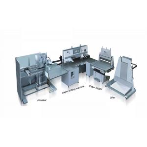 China Mechanical Guillotine Paper Cutting Machine With Loader Jogger supplier