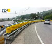 China EVA PU Polyurethane Rolling Crash Barrier , Expressway Steel Beam Guardrail on sale