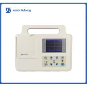 12 Channel ECG Waveforms Portable Medical ECG Machine 3.5 Inch ECG Machine With Leads