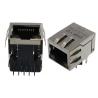 China Right Angle RJ45 with Transformer gigabit Network Connector Integrated filter wholesale