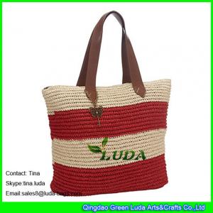 LUDA handmade handbag crochet paper straw beach bag handbag wholesale