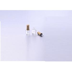 China 15ml Clear Empty Nail Polish Bottle With Bamboo Caps You Can Costomize supplier